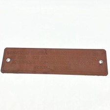 RARE HTF VTG 1971 SOUTHERN RAILWAY TRUST PLATE SIGN NO. 1 - 17.5" X 4.5"