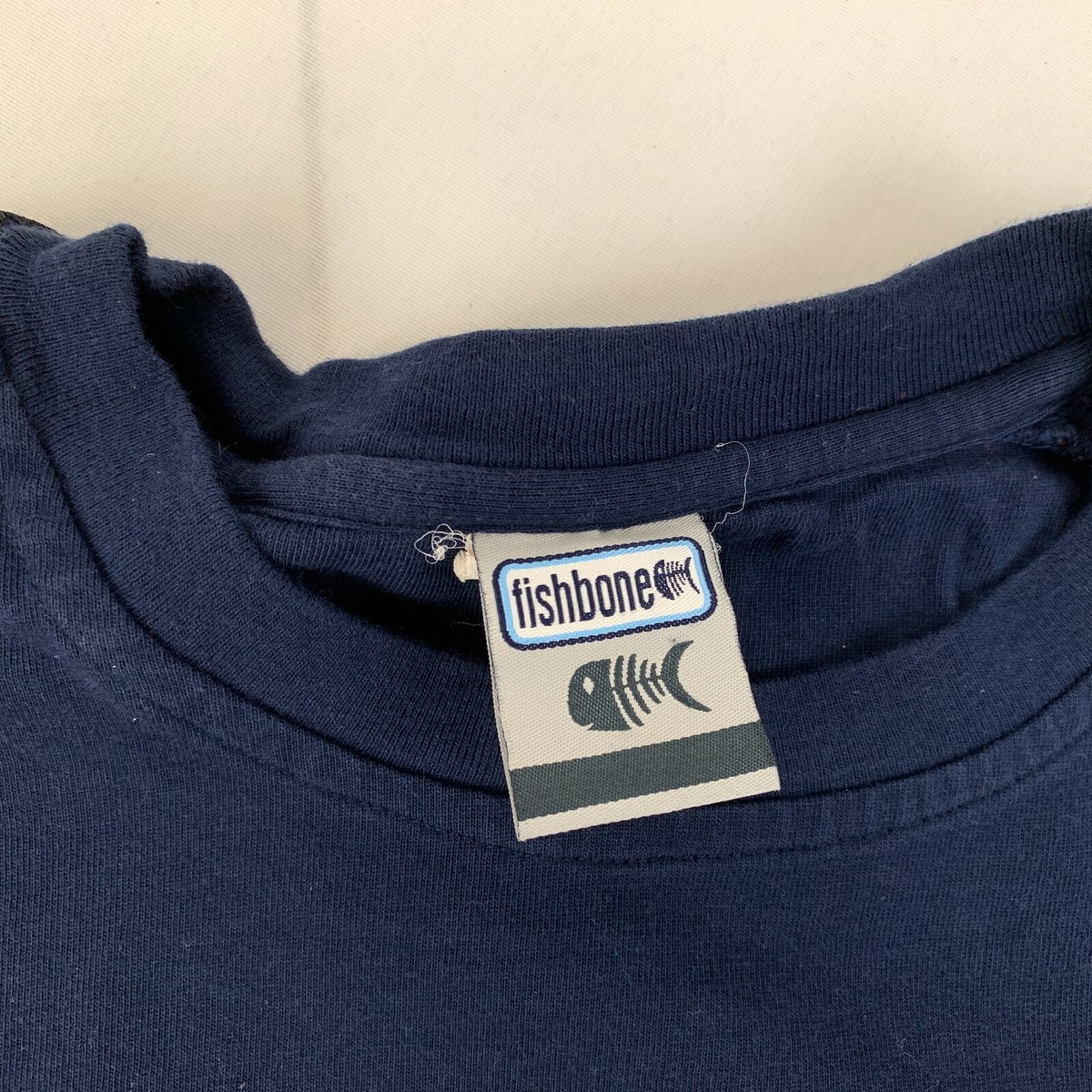 FISHBONE　Tシャツ　90s Lサイズ Fishbone Streetwear Since 1992 Embroidered Double Sided T