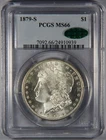 1879-S Morgan Silver Dollar PCGS CAC MS66 $1