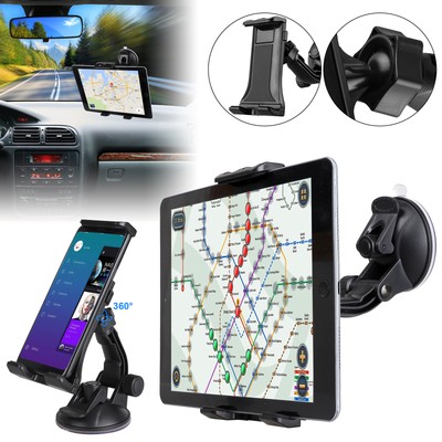 Universal 360° Car Mount Phone Tablet Windshield Holder For 4-12  iPhone iPad