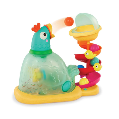 Battat BT1800 Pop-A-Doodle-Doo Chicken Ball Popper with Music