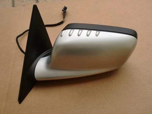 01-03 BMW 330Ci 3-series CPE LEFT DRIVER DOOR POWER MIRROR Silver 9 cables OEM