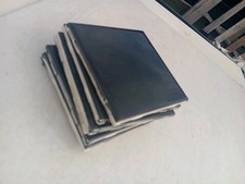 4 Tiles- Black Glossy Subway Tile 4x4..Vintage/Retro...American Olean K111 Black