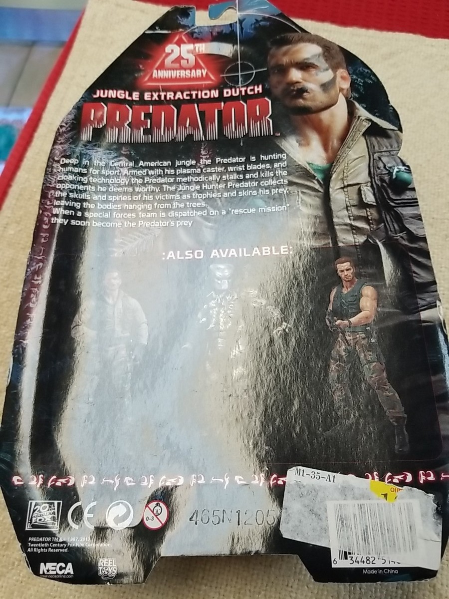 NECA Predator Jungle Extraction Dutch 25th Anniversary Action