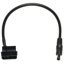CRJ 4-Pin Molex to 12V 5.5 x 2.1 DC Barrel Plug Power Adapter Cable - 12"