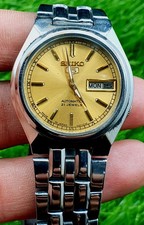 Vintage Of Seiko 5 Automatic 21 Jewels Men Watch Day Date Japan Made 4227-00J0