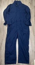US Military Men's Coveralls Size 48R Zip Navy Blue Utility