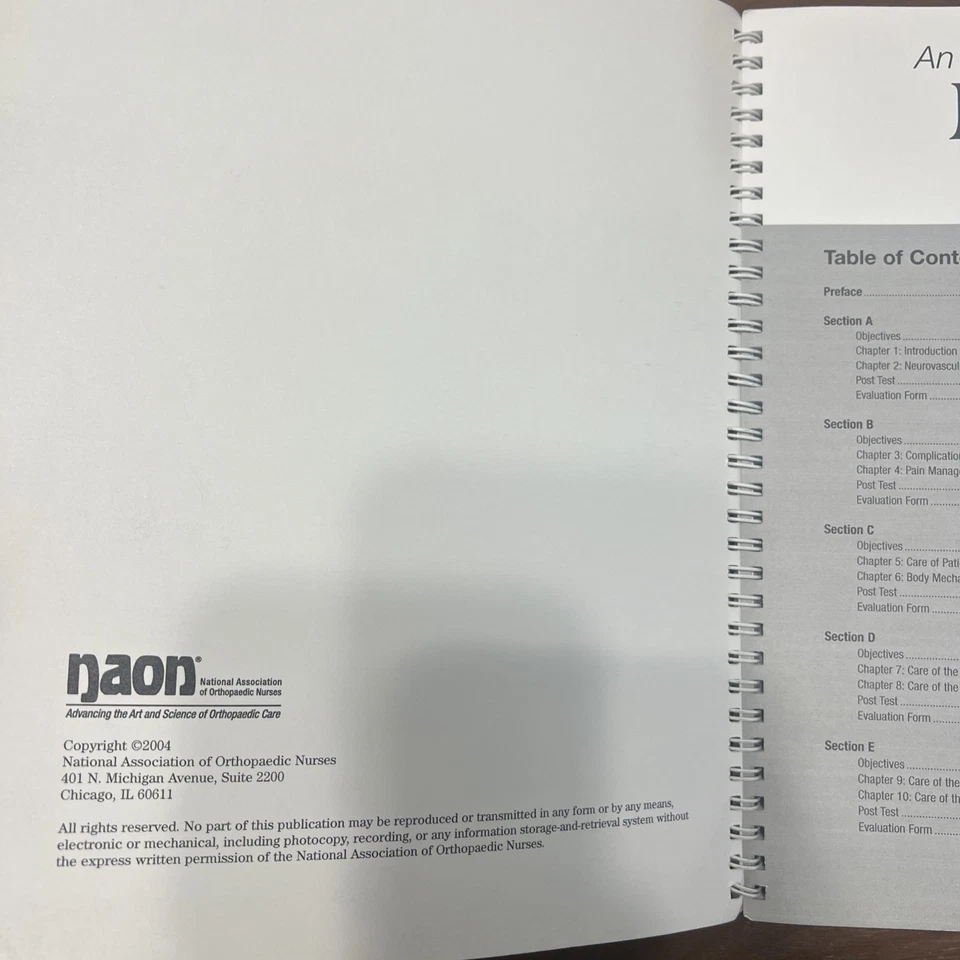 NAON , An Introduction to Orthopaedic Nursing , Third Edition - Image 2 of 4
