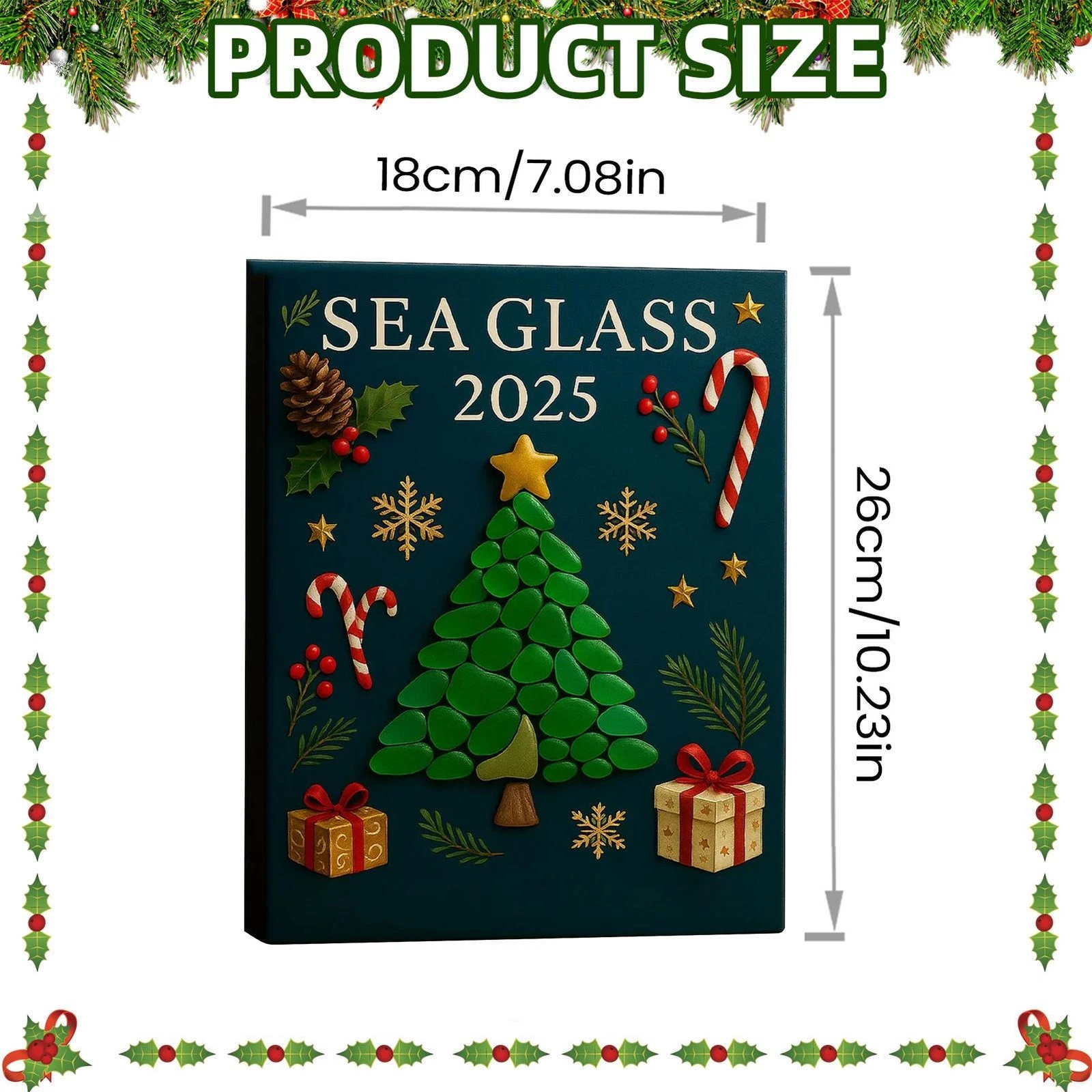 Christmas Ornaments Countdown Calendar 2D Blue Pendant