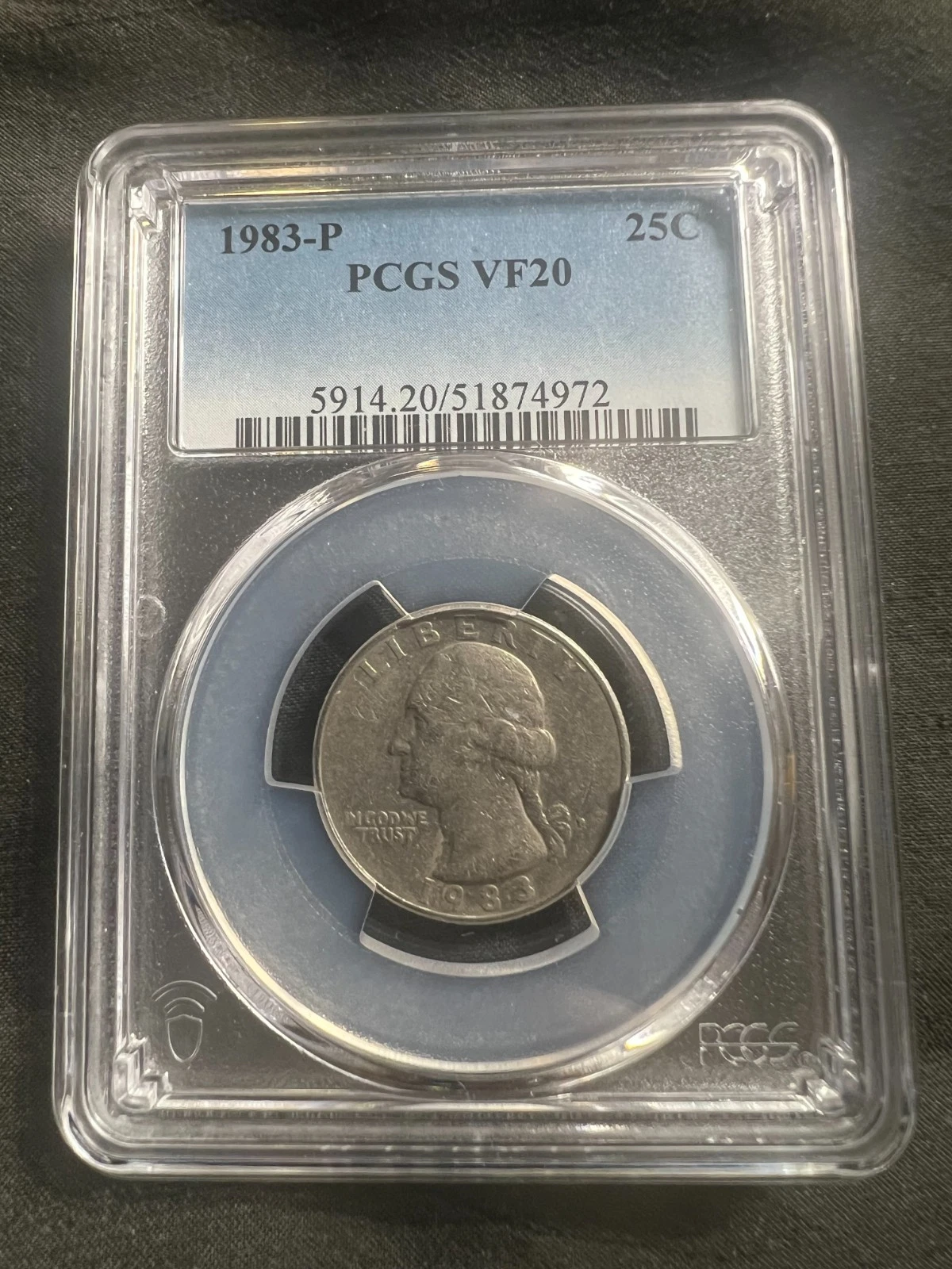 US Quarter 1983 = PCGS VF20