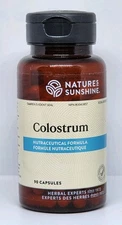 Natures Sunshine Colostrum 90 Capsules New Sealed Bottle Exp. 01/2026