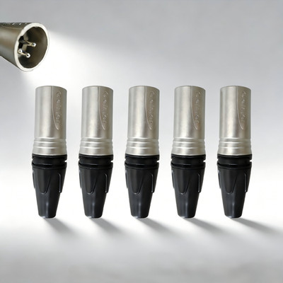5/10Pcs 3Pin XLR Male Audio Cable Connector Plug Solder Snake Microphone