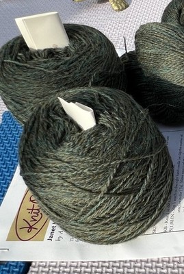 KNITPICKS  4 Skeins Vintage SHADOW Lost Lake Heather Laceweight  YARN +Pattern