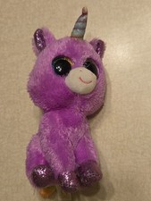 Ty Beanie Boos Plush 6" Rosette The Purple Unicorn