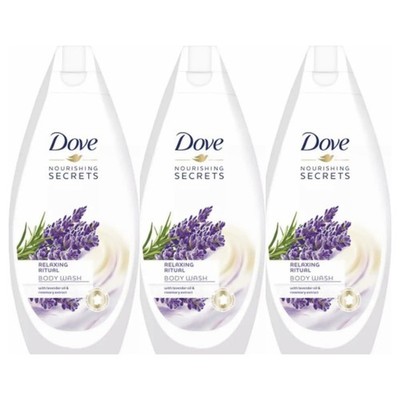 Dove Relaxing Jasmine & Coconut Milk Shower Gel, BODY WASH 16.9oz (Pack of 3)
