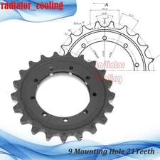 Gear Drive Sprocket For Kubota U35 KX033 KX71-3 KX91-3 9 Mounting Hole 21Teeth