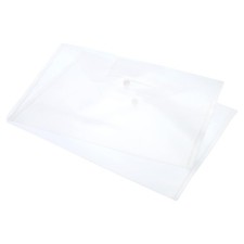 10 x File Folders A4 Plastic Envelopes Folder with Snap Closure Clear