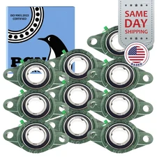 (10) UCFL206-20 Solid Base Pillow Block Flange Mounted Bearing 1-1/4" Bore