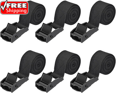 Tie down Straps 6 Pcs Lashing Ratchet Strap 1'' X 3.3' Adjustable Heavy Duty Cam