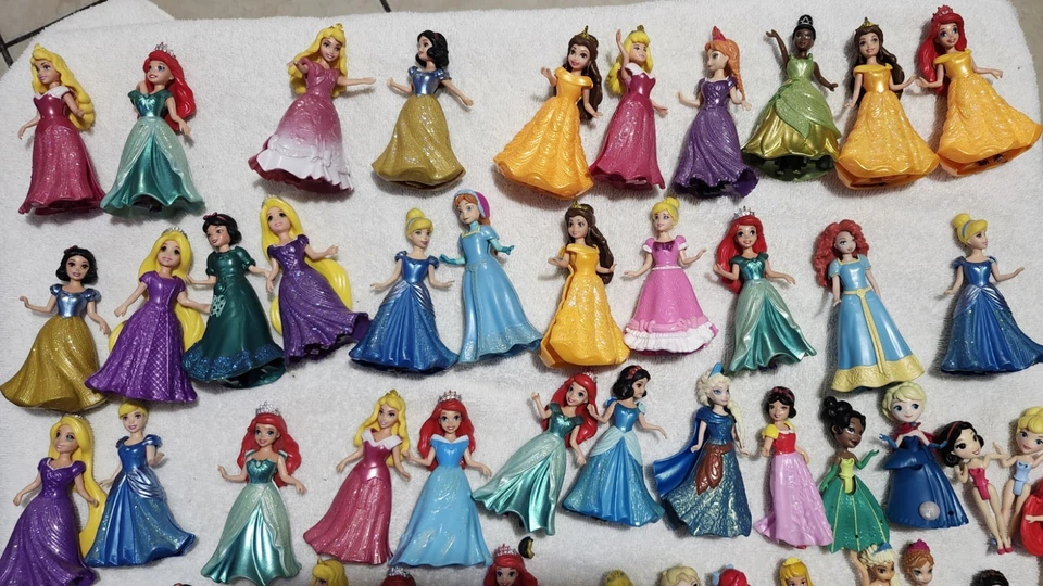Disney Princess polly Pocket Magic Clip Lot of 81 Prince,Elena LOOK - Image 2 of 4