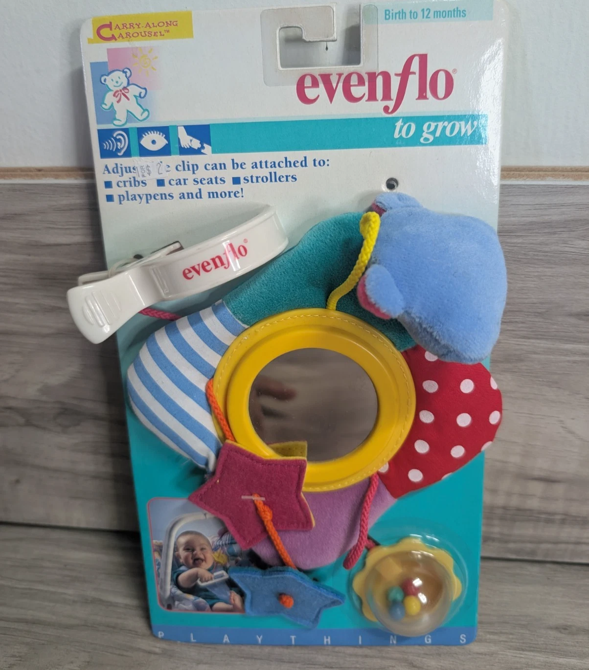 Evenflo To Grow Baby Carry Along Carousel 90s ( NEW )
