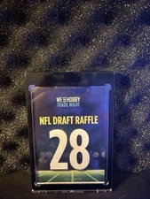 WeTheHobby AUTHENTIC NFL Draft Trade Night Raffle Ticket, #28/35!!! READ DISC