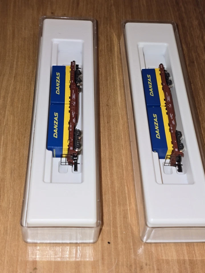 Märklin Z Scale Mini-Club Huckepackwagen “Danzas” Piggyback Flat Cars – Lot of 2 - Image 4 of 4