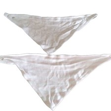 2 pieces scarf drool scarf triangle scarf gray/pink + white