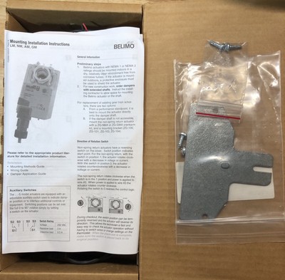 Attuatore Belimo GMB24-SR 24VAC/DC 40Nm (360in-lb), Senza Molla Di Richiamo, Per Serrande HVAC
