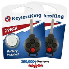 2x New Key Fob For 2005-2016 Mercedes Smart Fortwo Keyless Entry Remote