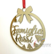 Fuori Porta in Plexiglass oro personalizzato per la Famiglia idea regalo