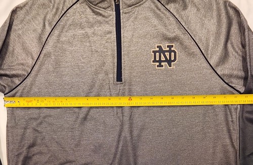 Colosseum Notre Dame Fighting Irish Sitwell Raglan 1/4 Zip Jacket Men's Large - Bild 2 von 4