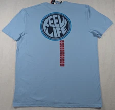 Reel Life - Men's - Short Sleeve Graphic Tee - Powder Blue - Size: XL