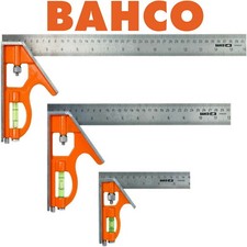 BAHCO Combination Set Square Stainless steel rule Choice Of 150mm, 300mm & 400mm