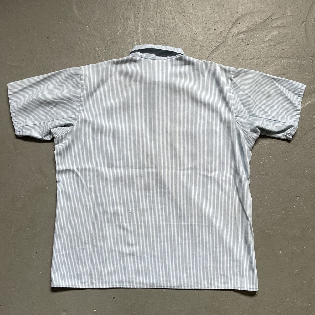 USA製 60s allow 白シャツ vintage 16²-33 Sugar Cane Plaid Shirt Men's Mediumweight Cotton Twill Long