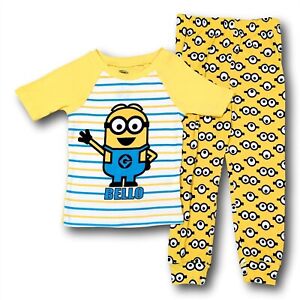 Despicable Me Minions Pajamas 2 Piece Bello Pj Set For Toddler Boys 4t Ebay - boy pj shirts codes for roblox