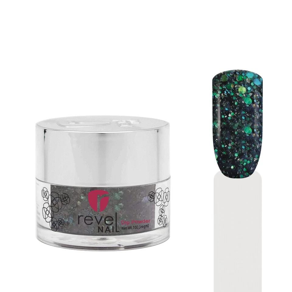 Revel Nail Dip Powder - D449 Obsidian - TT8 Treasure Trove 29g - (Dipping)