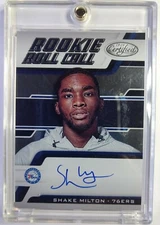 2018-19 Panini Certified Rookie Roll Call Shake Milton RC #RRC-SM, Auto, 76ers