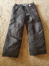 Champion Girls Snowpants Black With Pink Accents Youth Size 4/5