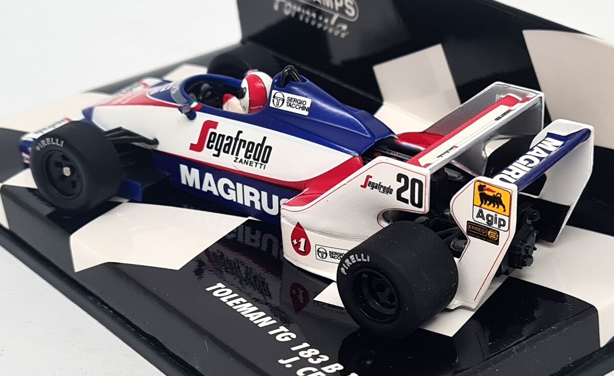 トールマン  TOLEMAN  TG  183  1/43 Minichamps 1/43 Toleman TG 183B 1984 J. Cecotto #20 Diecast