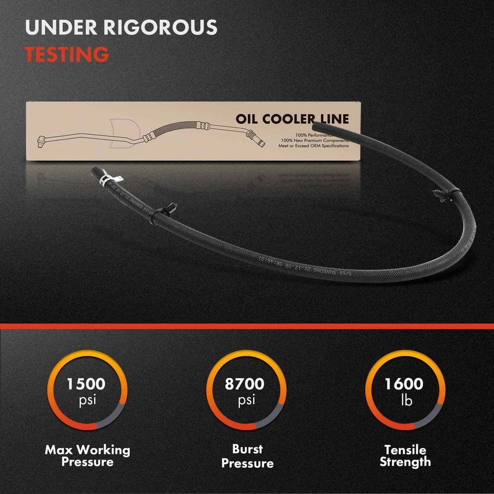 Transmission Oil Cooler Line for Ford E-150 E-250 Club E-150 Econoline Outlet - Image 3 of 4