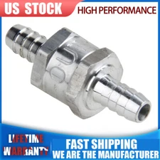 10mm 3/8" Inline Check Valve Fuel Line Diesel Liquid Oil Air One Way Non Return