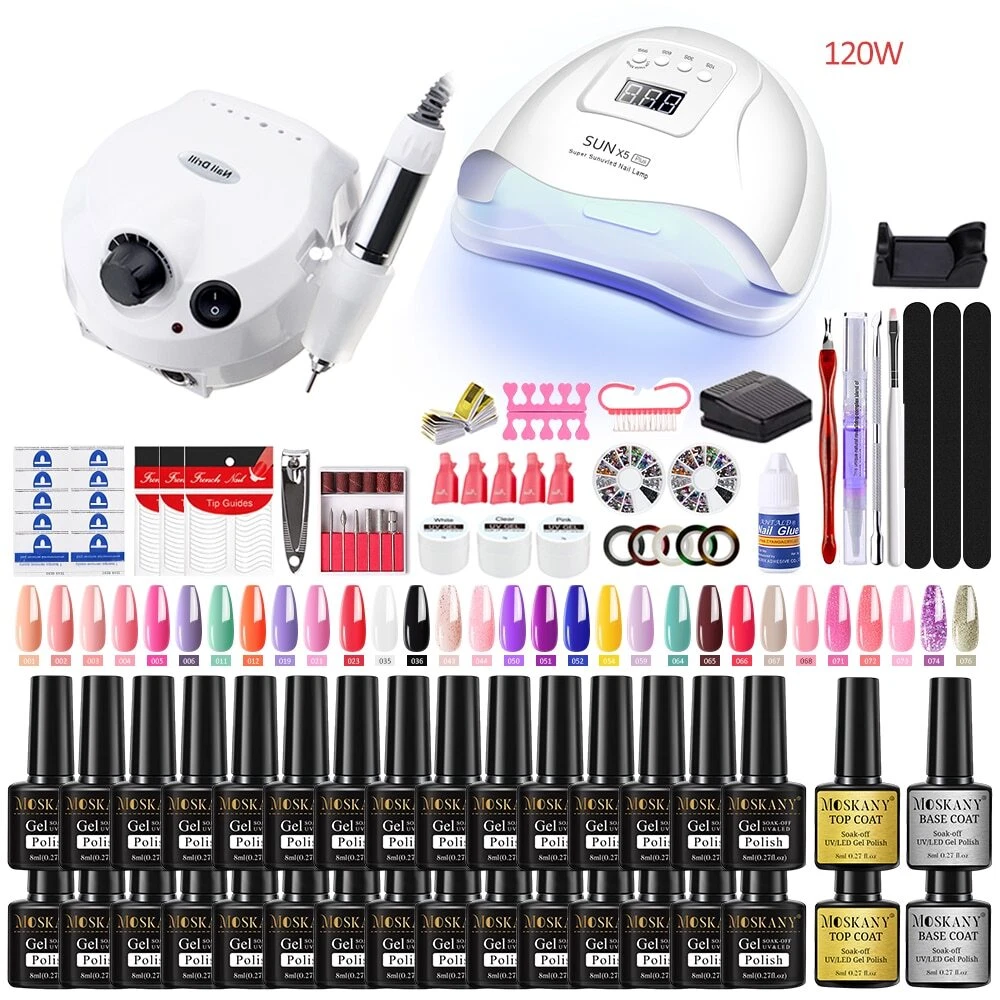 Nail Set With Gel Nails Polish UV Lamp And Nail Dril For Manicure Varnish Kit
Opens in a new window