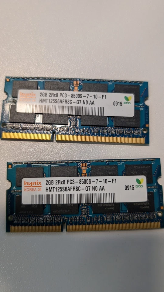 Hynix 4GB (2 x 2GB) HMT125S6AFR8C-G7 204 pin DDR3 1066 PC-8500 - Image 3 of 3