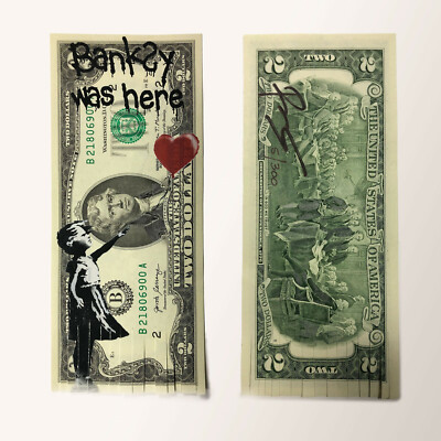 RENCY レンシー BANKSY バンクシー 2ドル札 RENCY レンシー 2ドル札 アート BANKSY バンクシー 風船と少女