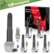 6 For 2014 2015 2016 Porsche Cayman 2.7L H6 Ignition Coil & Spark Plug