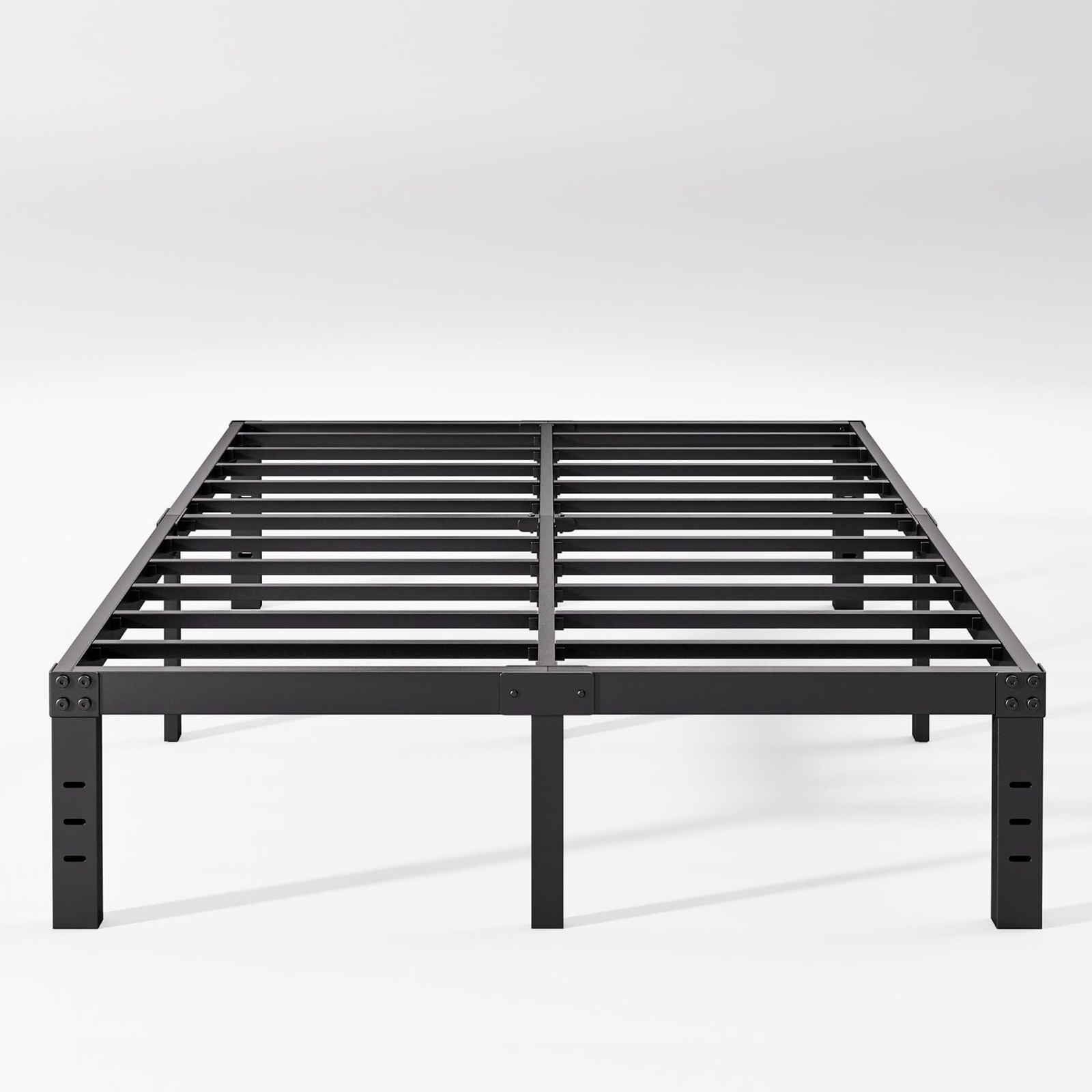 12 Inch High Platform Queen Bed Frame No Box Spring Needed, Metal Bed Frame Q...