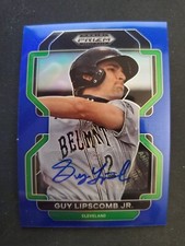 Guy Lipscomb Jr. 2022 Panini Prizm Draft Picks Autograph Blue #23/99