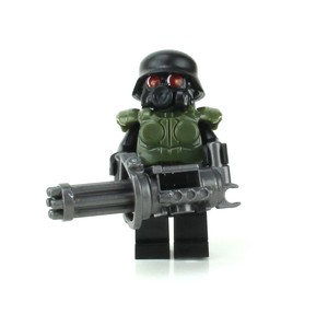 Apoc Gunner With Minigun Made With Real Lego Minifigure Ebay
