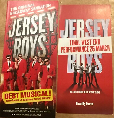 TRIKOT JUNGEN - BROADWAY/FINALE WEST END THEATER SHOW FLYER X 2